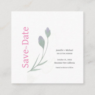 Carte D'accompagnement Mariage mariage Calligraphie Floral noir blanc