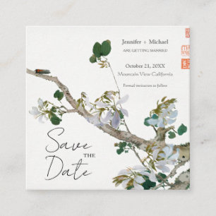 Carte D'accompagnement Mariage mariage Calligraphie minimaliste Florale