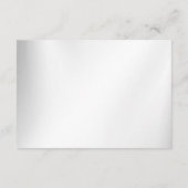 Carte D'accompagnement Mariage Marine Bleu Blanc Or Floral Argent (Dos)