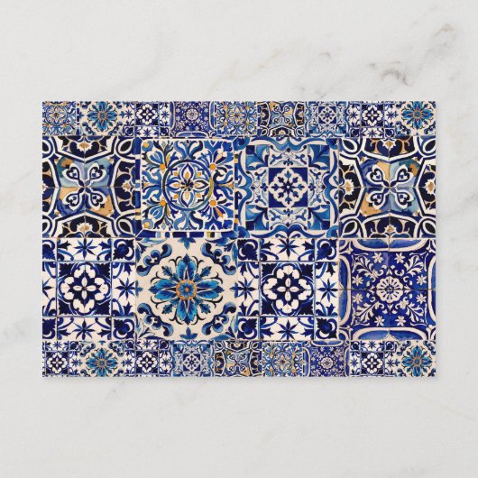 Carte D'accompagnement Mariage méditerranéen moderne Détails QR code (Dos)