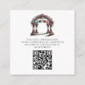 Carte D'accompagnement Mariage mexicain Célébration Photo QR Code (Devant)