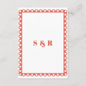 Carte D'accompagnement Mariage mexicain Fiesta Red Papel Picado Boho (Dos)