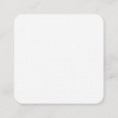 Carte D'accompagnement Mariage minimaliste blanc marron (Dos)