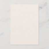 Carte D'accompagnement Mariage Minimaliste Dollar de Sable Côté Mer (Dos)