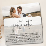 Carte D'accompagnement Mariage minimaliste Moderne Design Revêtement De P<br><div class="desc">Ajoutez une touche d'élégance et de personnalisation à votre suite mariage avec la minimaliste Mariage Modern Photo Overlay Enclume Card. Cette carte d'encart magnifiquement conçue allie un raffinement intemporel à un design contemporain, avec un design épuré de superposition photo qui vous permet de présenter une photo fiançailles chère. Sa disposition...</div>