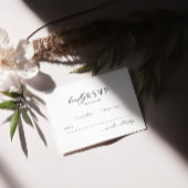 Carte D'accompagnement Mariage minimaliste moderne RSVP