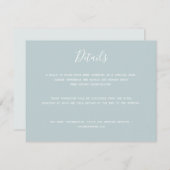 Carte D'accompagnement Mariage minimaliste moderne simple (Devant / Derrière)