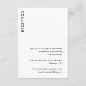 Carte D'accompagnement Mariage moderne (Devant)