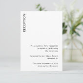 Carte D'accompagnement Mariage moderne (Debout devant)