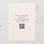 Carte D'accompagnement Mariage moderne (Dos)