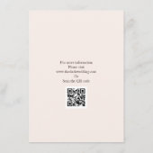 Carte D'accompagnement Mariage moderne (Dos)