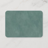 Carte D'accompagnement Mariage moderne Abstrait Eucalyptus vert Détails (Dos)