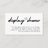 Carte D'accompagnement Mariage moderne avec écriture manuscrite affiché à (Devant)