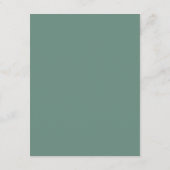 Carte D'accompagnement Mariage Moderne avec Feuillage d'Eucalyptus (Dos)