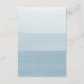 Carte D'accompagnement Mariage Moderne Bleu (Dos)