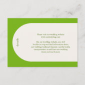 Carte D'accompagnement Mariage moderne Camila Green Arch (Devant)