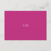 Carte D'accompagnement Mariage moderne Camila Pink Arch (Dos)