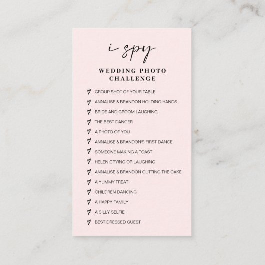 Carte D'accompagnement Mariage moderne Capter l'amour Qr Code (Dos)