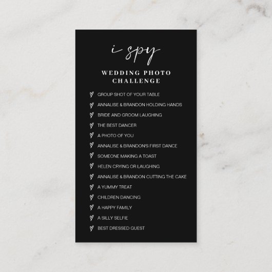 Carte D'accompagnement Mariage moderne Capter l'amour Qr Code (Dos)