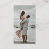Carte D'accompagnement Mariage moderne Capter l'amour QR Code Enclôture (Dos)