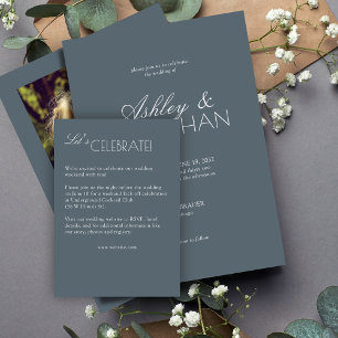 Carte D'accompagnement Mariage moderne centré sur la typographie