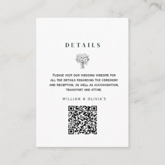 Carte D'accompagnement Mariage Moderne Élégant Minimaliste Nous Nous Mari