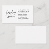 Carte D'accompagnement Mariage Moderne Minimaliste (Devant / Derrière)