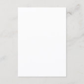 Carte D'accompagnement Mariage Moderne Noir et Blanc Classique (Dos)