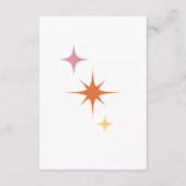 Carte D'accompagnement Mariage moderne rétro rose et blanc (Dos)