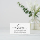 Carte D'accompagnement Mariage Moderne Romantique (Debout devant)