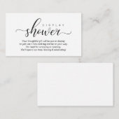 Carte D'accompagnement Mariage Moderne Romantique (Devant / Derrière)