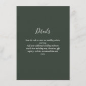 Carte D'accompagnement Mariage moderne RSVP avec QR CODE - N'IMPORTE QUEL (Devant)