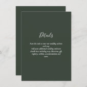 Carte D'accompagnement Mariage moderne RSVP avec QR CODE - N'IMPORTE QUEL (Devant / Derrière)