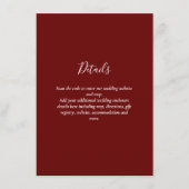 Carte D'accompagnement Mariage moderne RSVP avec QR CODE - N'IMPORTE QUEL (Devant)