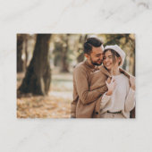 Carte D'accompagnement Mariage Monogramme QR Code RSVP Avec Élégant Photo (Dos)