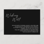 Carte D'accompagnement Mariage Noir classique moderne se veut bien (Devant)