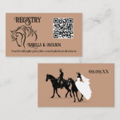 Carte D'accompagnement Mariage occidental (Devant / Derrière)