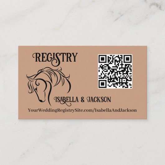 Carte D'accompagnement Mariage occidental (Devant)