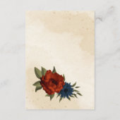 Carte D'accompagnement mariage orangé orangé (Dos)