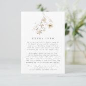 Carte D'accompagnement Mariage Pampas Fleur sauvage sec à l'abondance min (Debout devant)