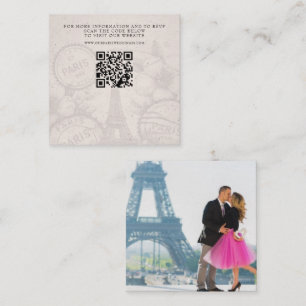 Carte D'accompagnement Mariage Passeport Paris QR