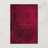 Carte D'accompagnement Mariage Passion Bourgogne RSVP QR Code (Dos)