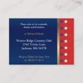 Carte D'accompagnement Mariage patriotique américain (Dos)