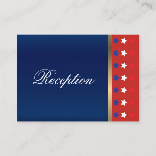 Carte D'accompagnement Mariage patriotique américain