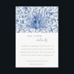 Carte D'accompagnement Mariage Peacock couleur orange bleu encre<br><div class="desc">Collection Peacock Ornate Blue Classy - c'est une élégante aquarelle Illustration de paon floral bleu aquarelle, avec une touche minimaliste moderne. Idéal pour vos mariage et fêtes de classe moderne. Il est très facile de customiser, avec vos données personnelles. Si vous avez besoin d'un autre produit correspondant ou de la...</div>