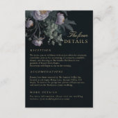 Carte D'accompagnement Mariage Peony Moody Détails du boîtier (Devant)
