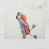 Carte D'accompagnement Mariage Photo Code QR Simple Moderne (Dos)