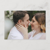 Carte D'accompagnement Mariage photo éditorial moderne (Dos)