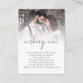 Carte D'accompagnement Mariage photo moderne qui veut bien (Devant)