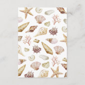 Carte D'accompagnement Mariage plage (Dos)